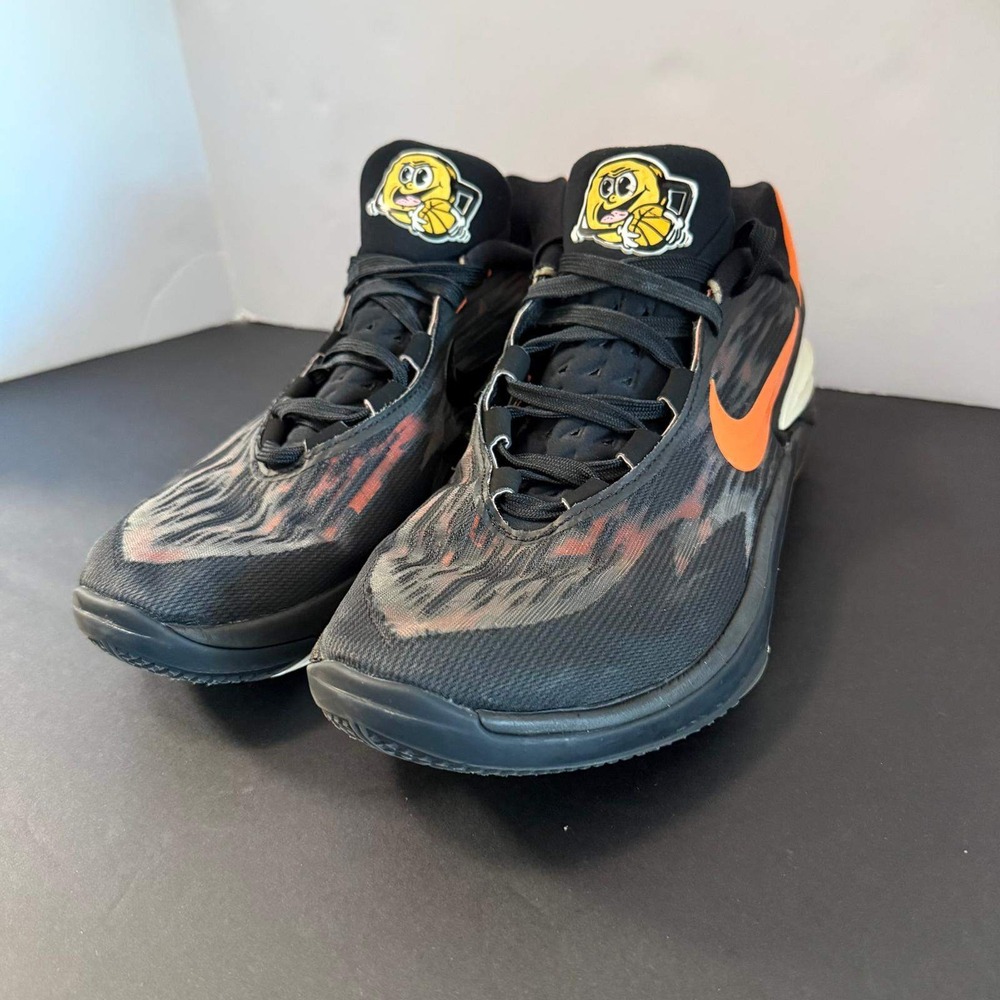 Nike Air Zoom GT Cut 2 Black Total Orange Basketball Shoes DJ6015-004 Mens 9.5 - Picture 8 of 16